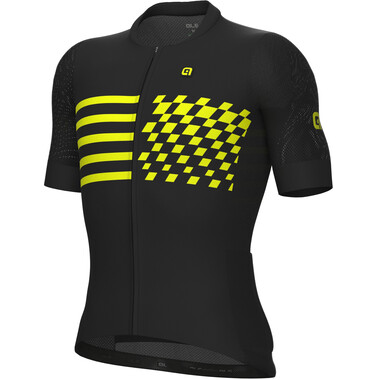 ALE PLAY Short-Sleeved Jersey Black/Yellow 2023 0
